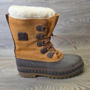 LaCrosse Iceman Polaris Sherpa Lined Winter Snow Boots Mens 11 Suede‎ USA Made